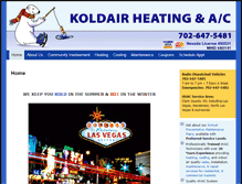 Tablet Screenshot of koldairhvac.com